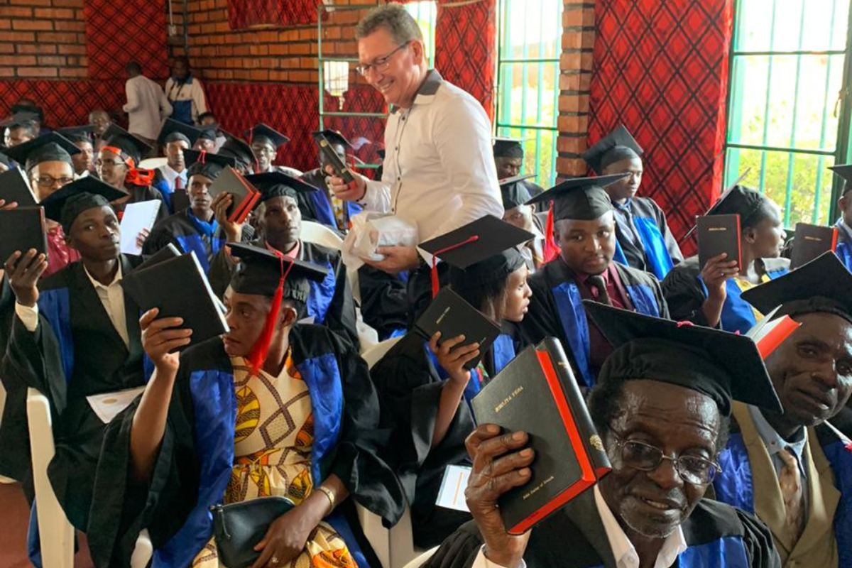 Rwandan Pastors Receive the Word of God. Harvesters Ministries. Feb 2020 Featured Image