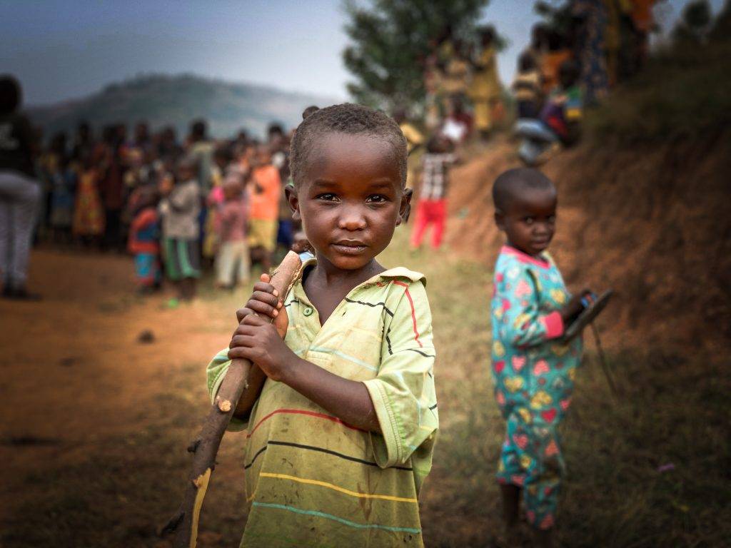 Displaced people in East Africa. Child