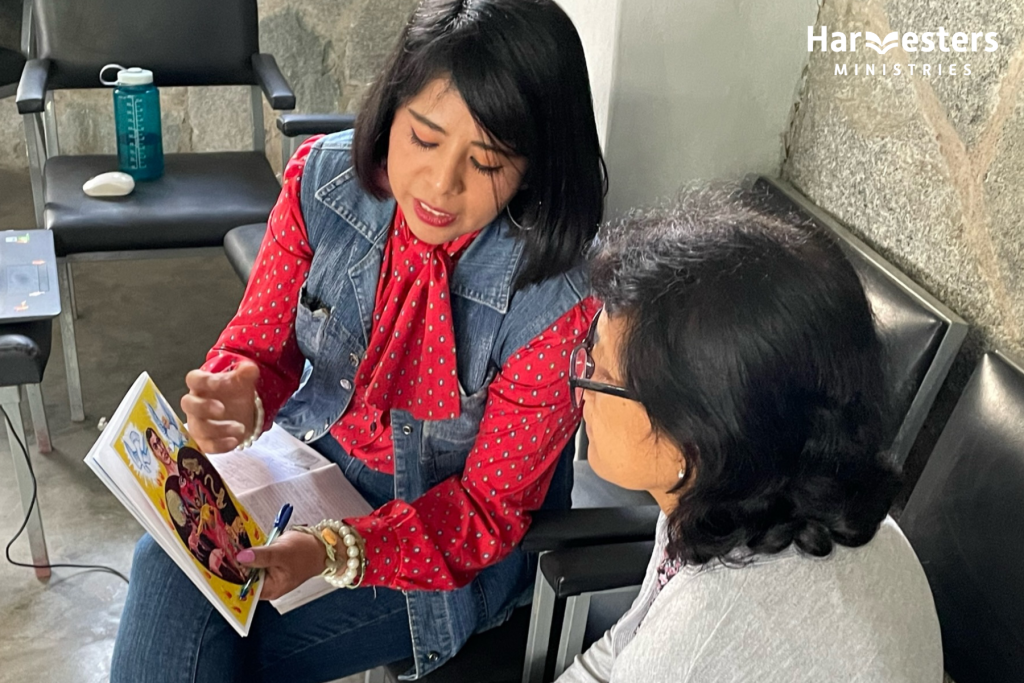 Evangelism training in Peru. August newsletter 2022. Harvesters Ministries