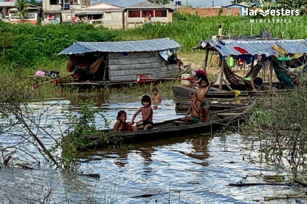 Reaching remote communities in the Amazon. August newsletter 2022. Harvesters Ministries