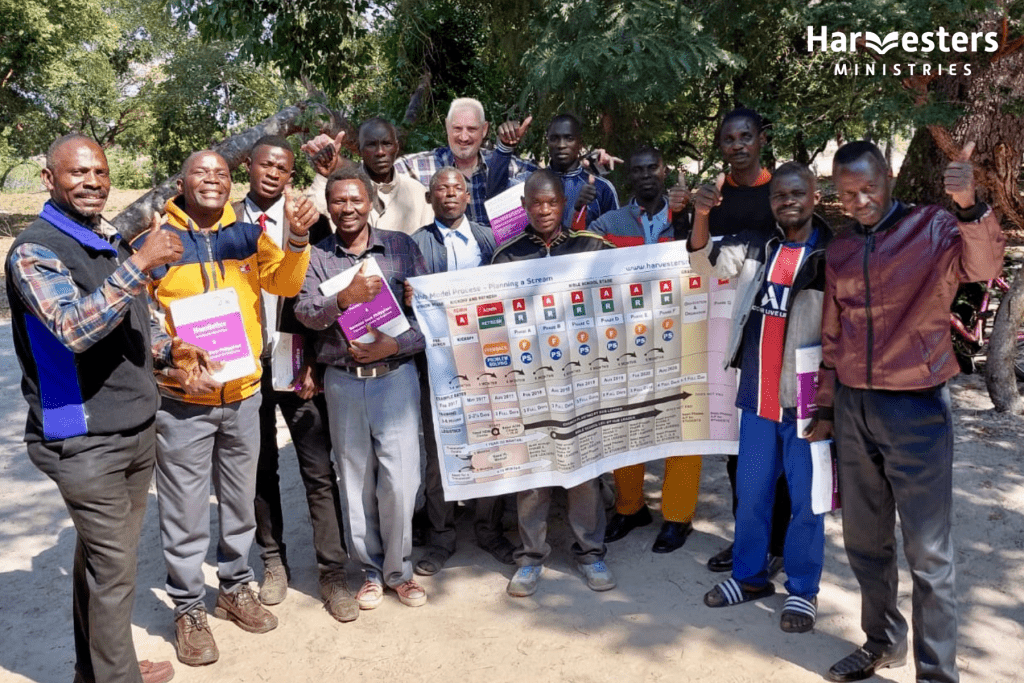 These students from Chavuma have planted 45 churches in the last 3 years. Harvesters Ministries.