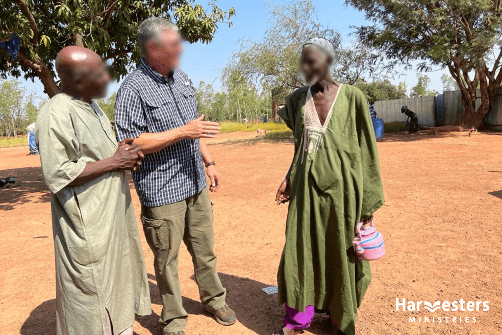 An internally displaced man at a refugee camp in Mali. Harvesters Ministries